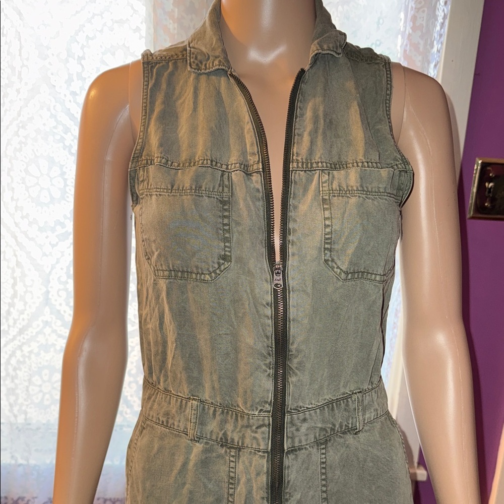 Abercrombie & Fitch Olive Jumpsuit